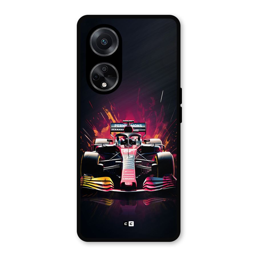 Game Racing Metal Back Case for Oppo F23