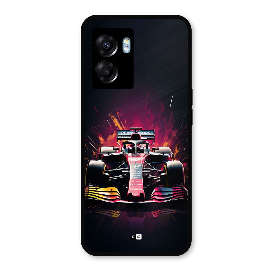 Game Racing Metal Back Case for Oppo K10 (5G)