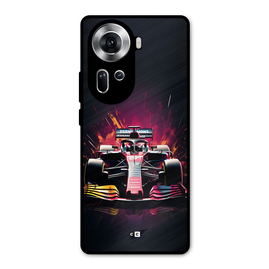 Game Racing Metal Back Case for Oppo Reno11 5G
