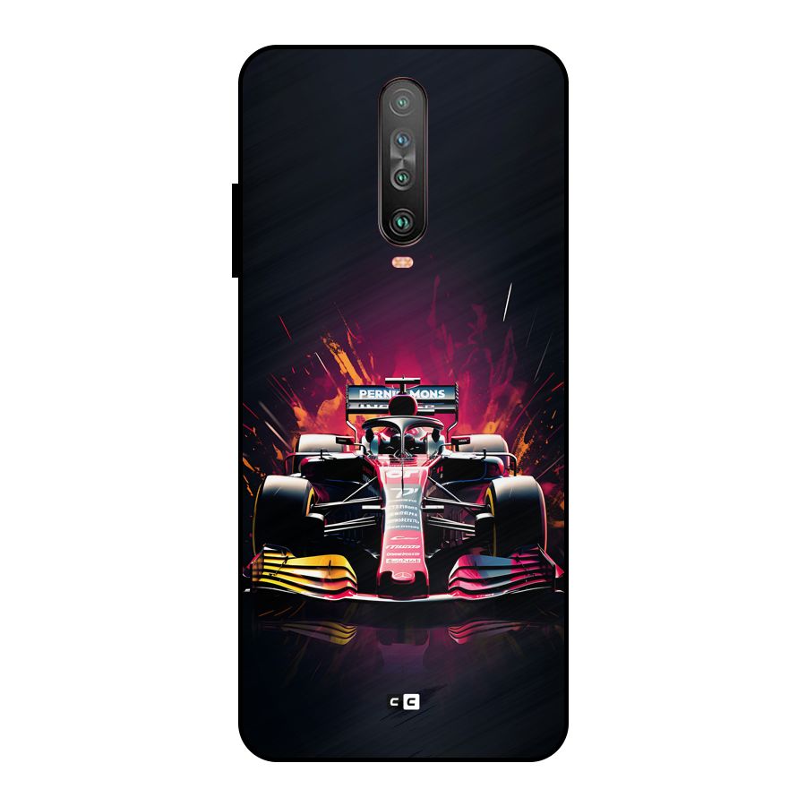 Game Racing Metal Back Case for Poco X2