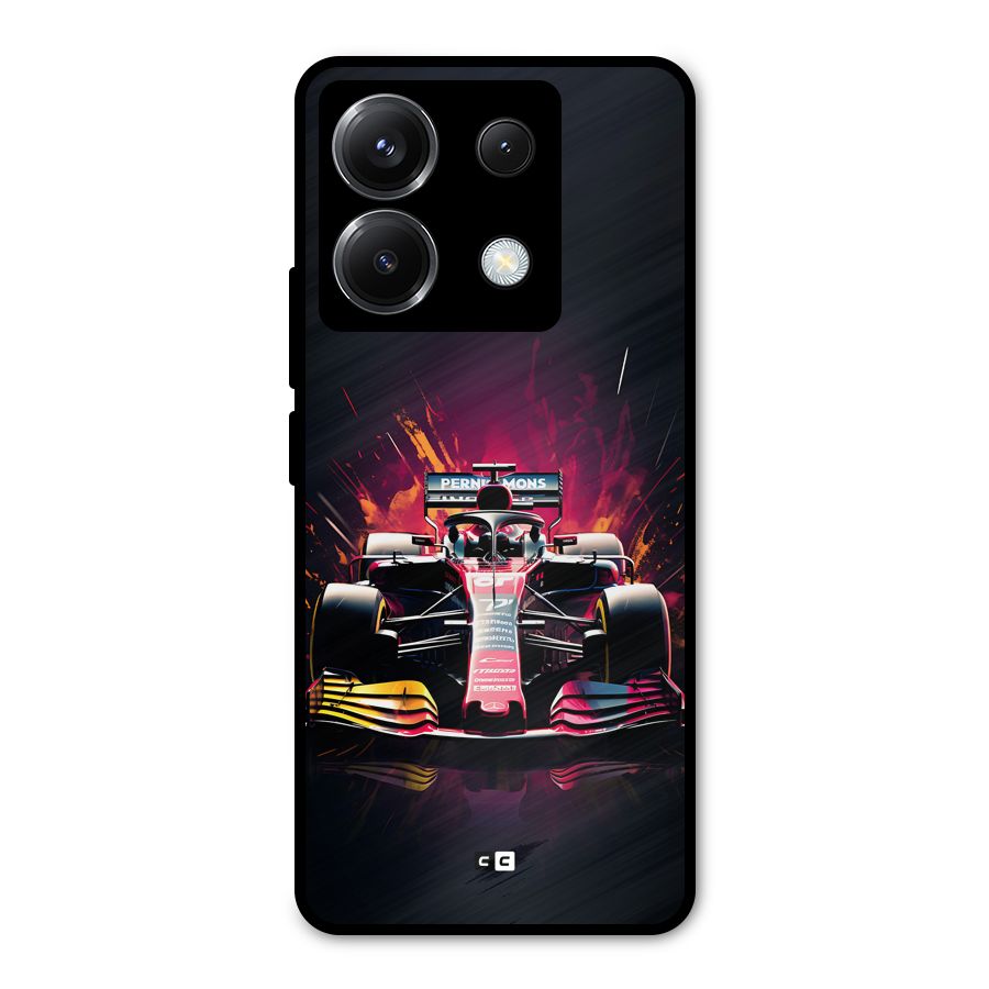 Game Racing Metal Back Case for Poco X6