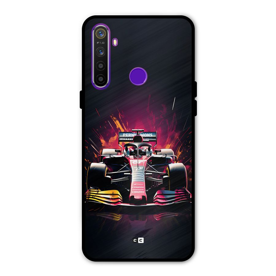 Game Racing Metal Back Case for Realme 5