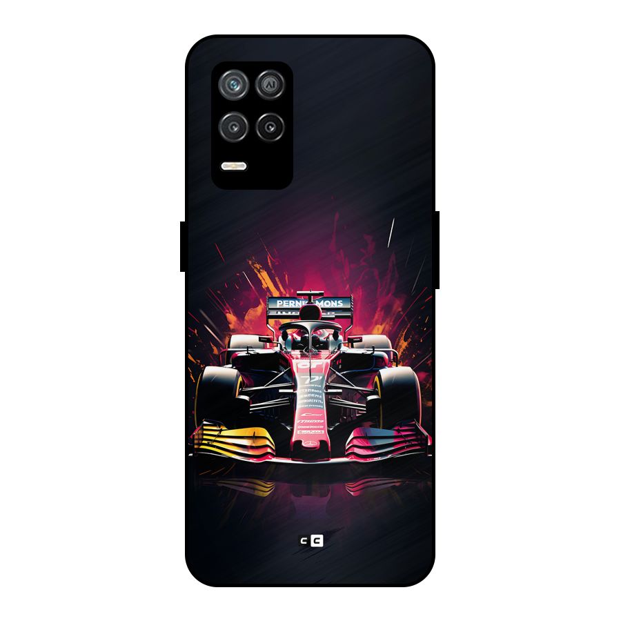 Game Racing Metal Back Case for Realme 9 5G