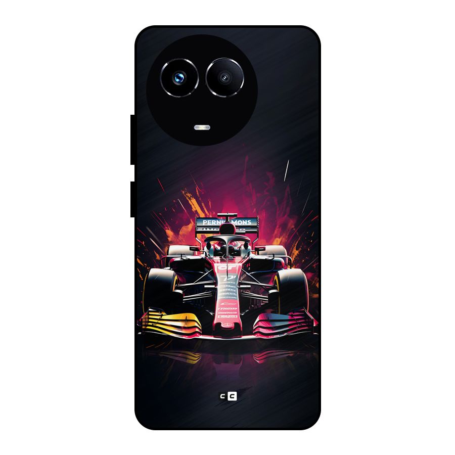 Game Racing Metal Back Case for Realme Narzo 60X