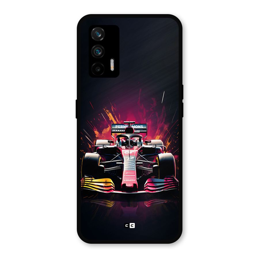 Game Racing Metal Back Case for Realme X7 Max