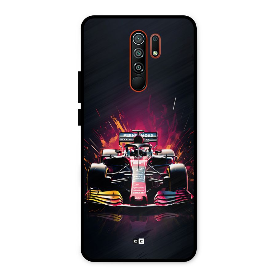 Game Racing Metal Back Case for Redmi 9 Prime