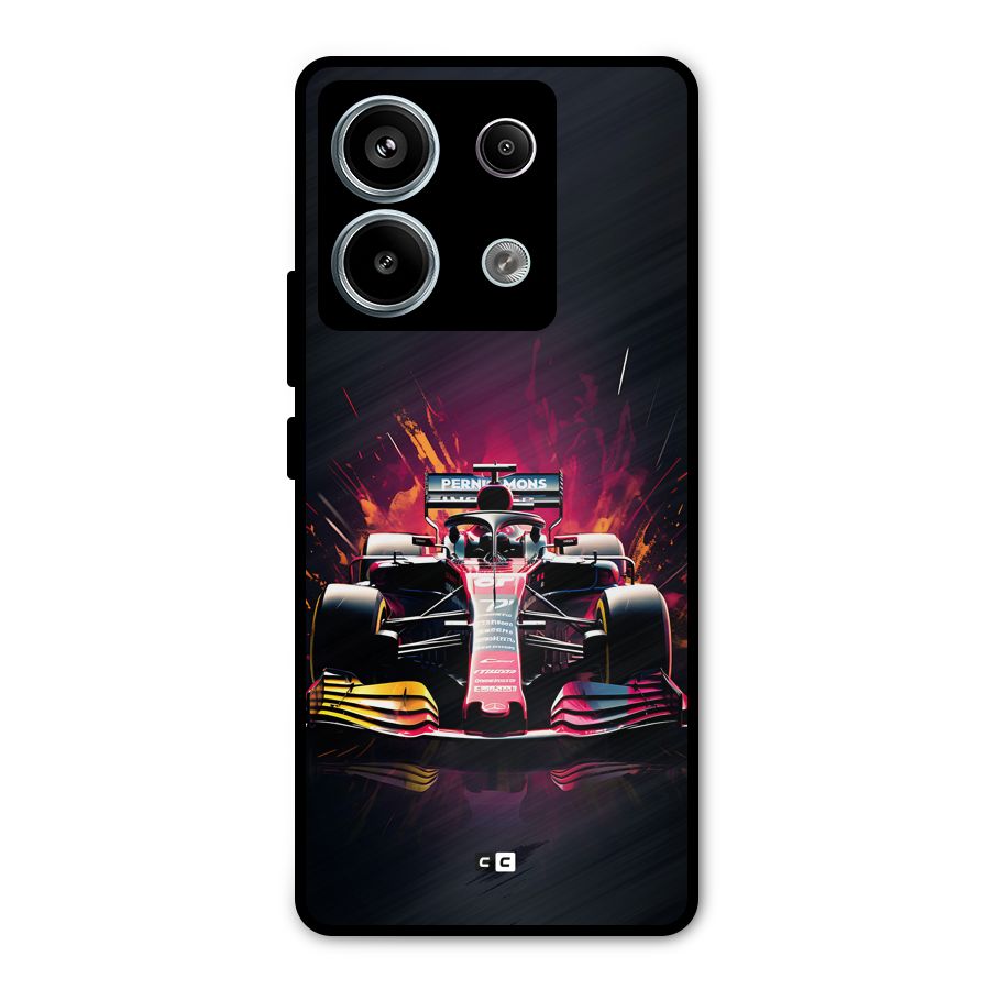 Game Racing Metal Back Case for Redmi Note 13 Pro 5G