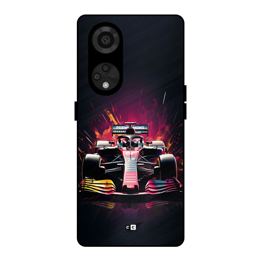 Game Racing Metal Back Case for Reno8 T 5G
