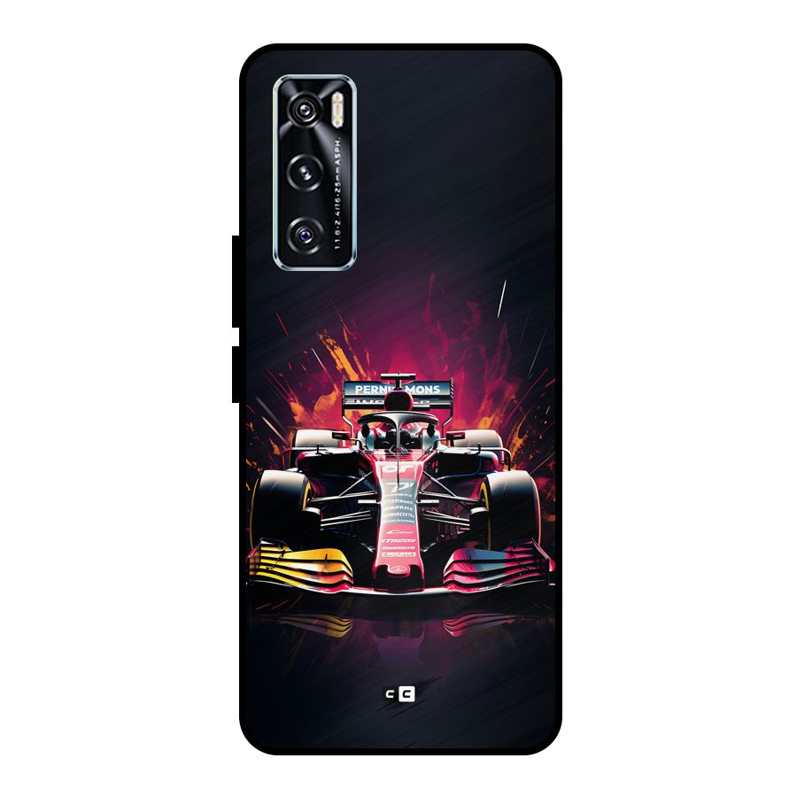 Game Racing Metal Back Case for Vivo V20 SE