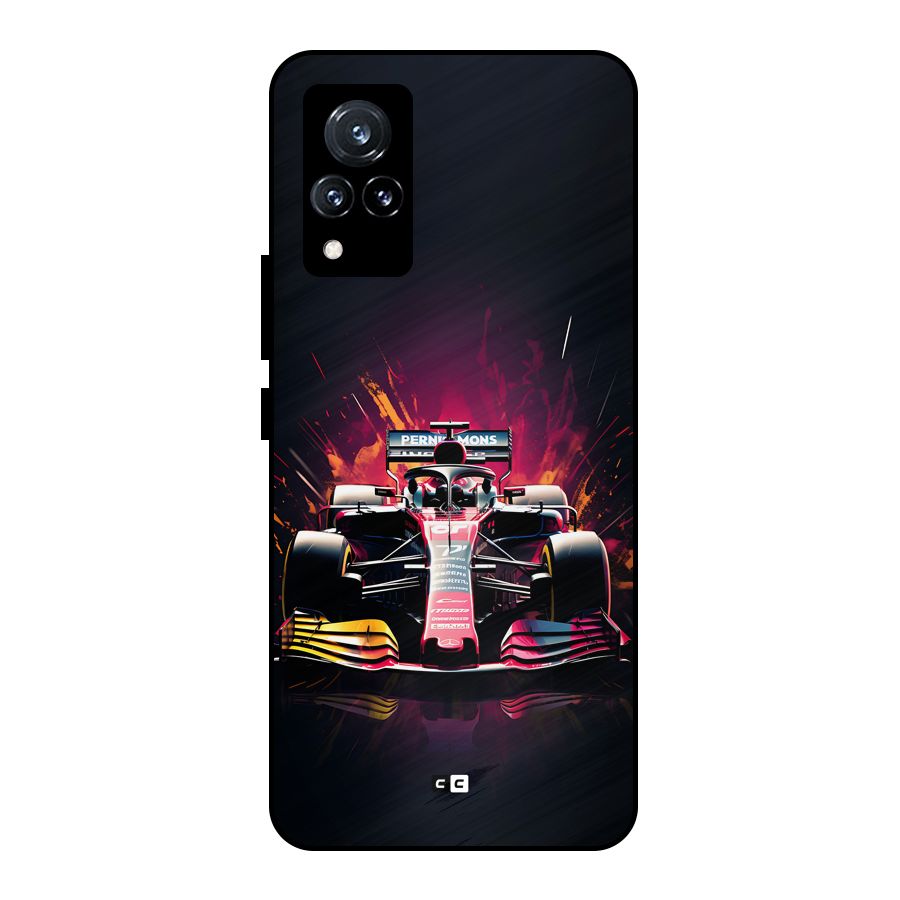 Game Racing Metal Back Case for Vivo V21 5G