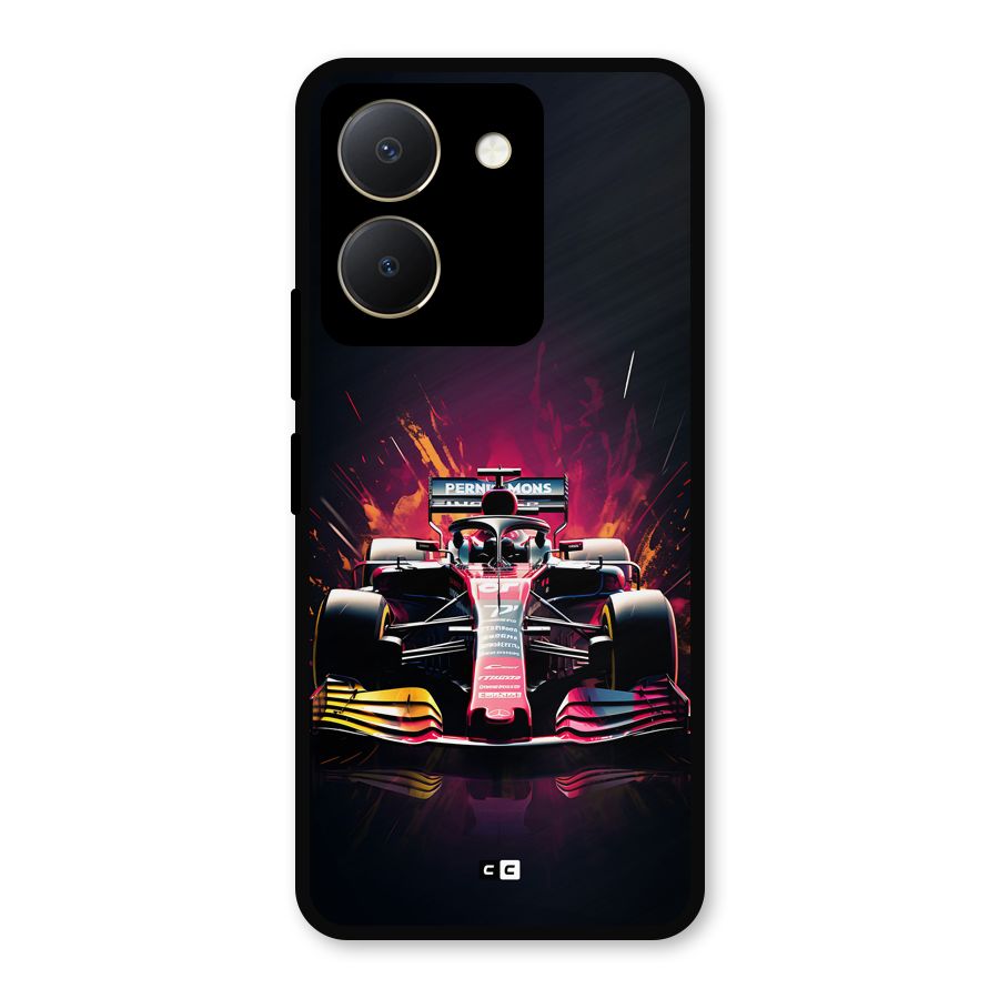 Game Racing Metal Back Case for Vivo Y36