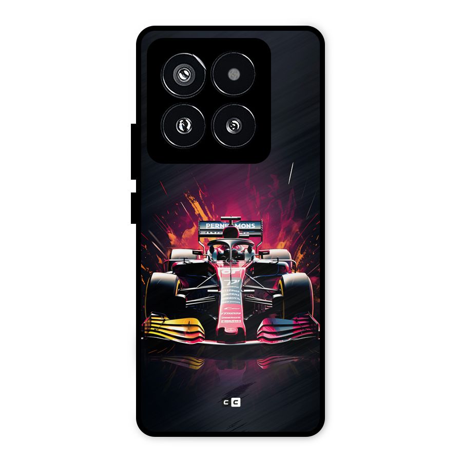 Game Racing Metal Back Case for Xiaomi 14 Pro