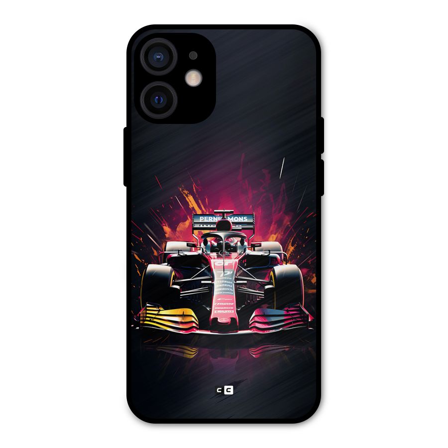 Game Racing Metal Back Case for iPhone 12 Mini