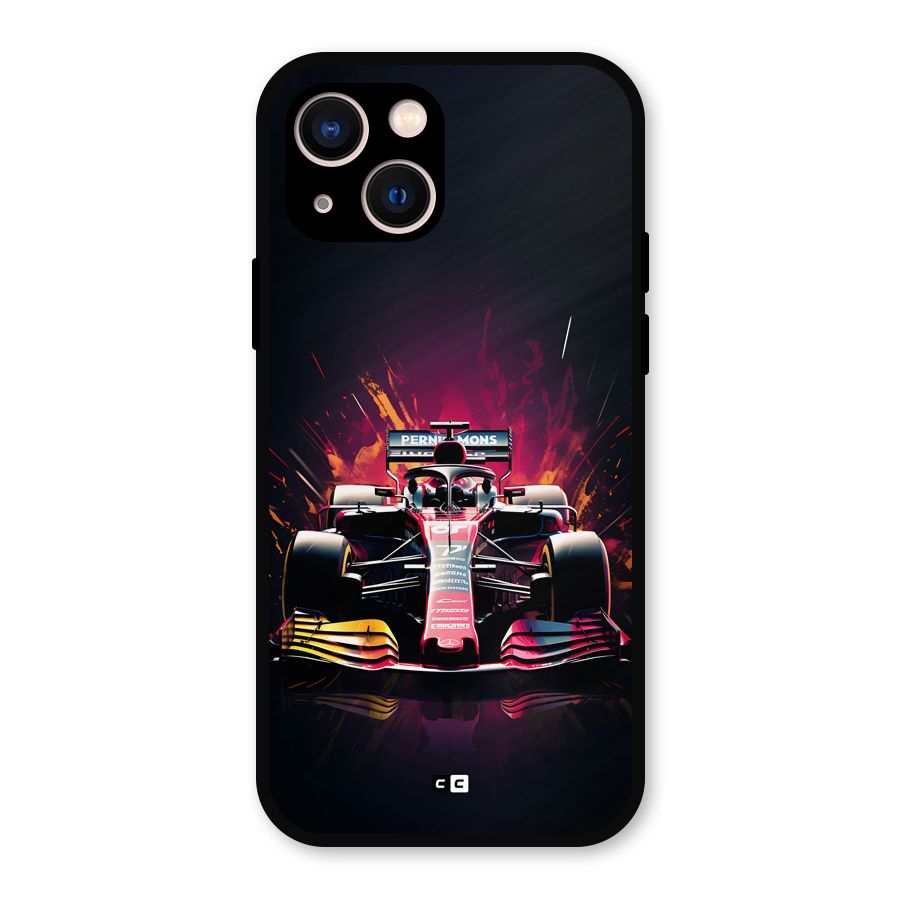 Game Racing Metal Back Case for iPhone 13
