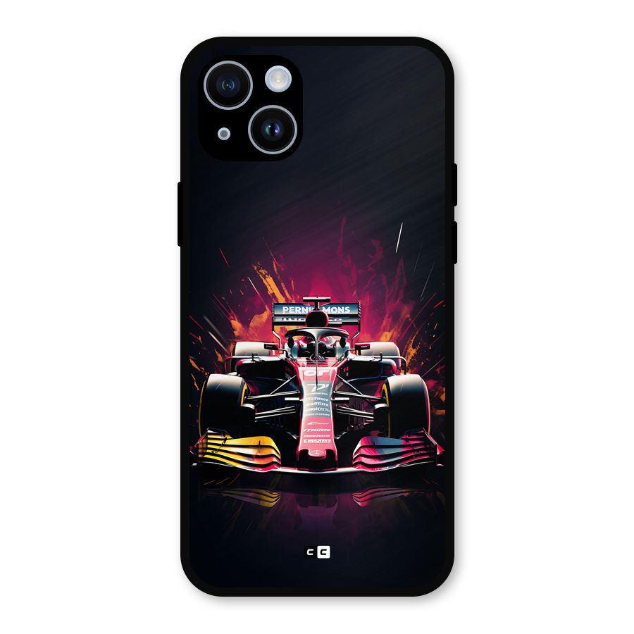 Game Racing Metal Back Case for iPhone 14