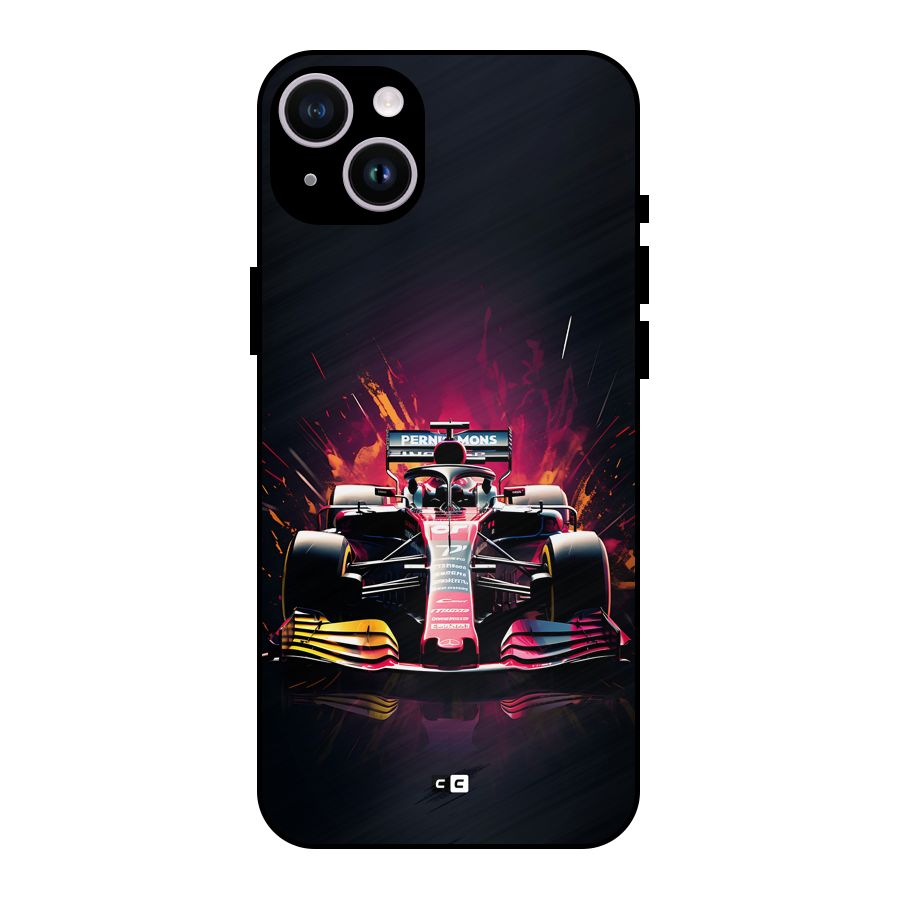 Game Racing Metal Back Case for iPhone 14 Plus