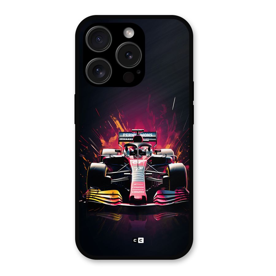 Game Racing Metal Back Case for iPhone 15 Pro