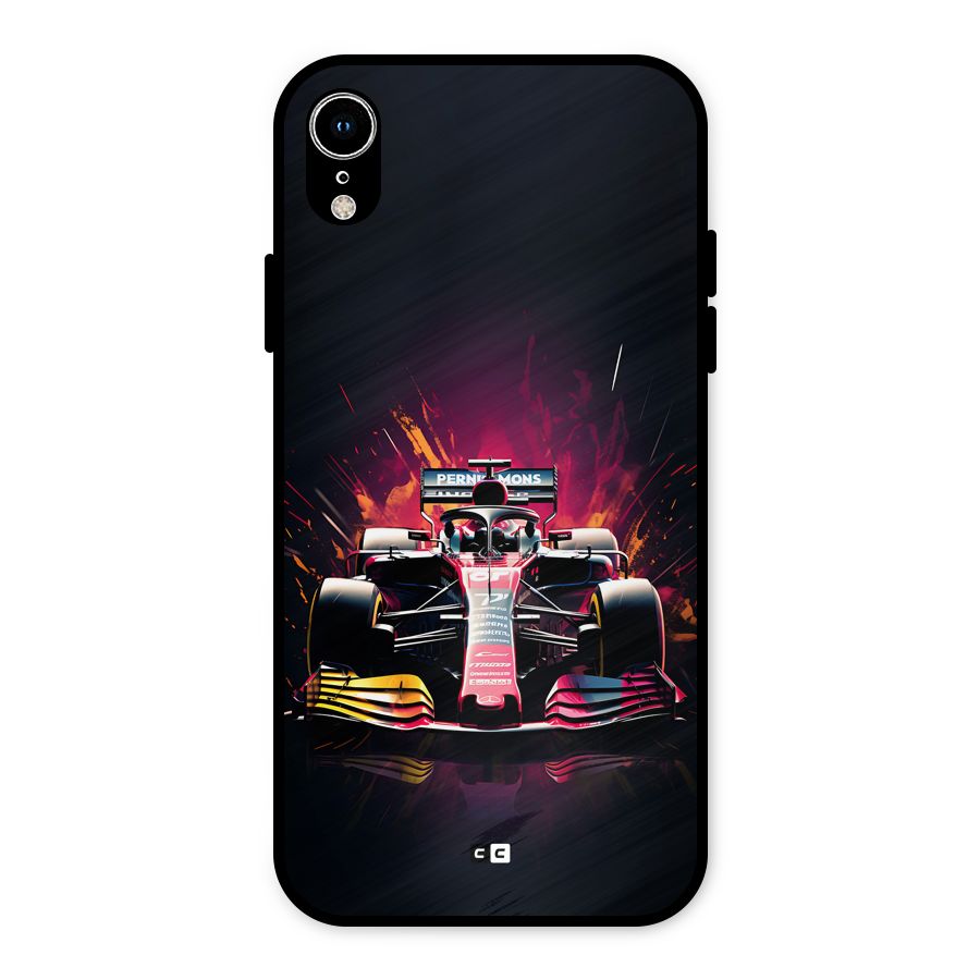 Game Racing Metal Back Case for iPhone XR