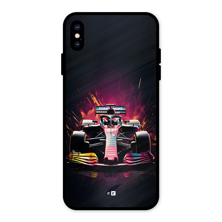 Game Racing Metal Back Case for iPhone XS Max