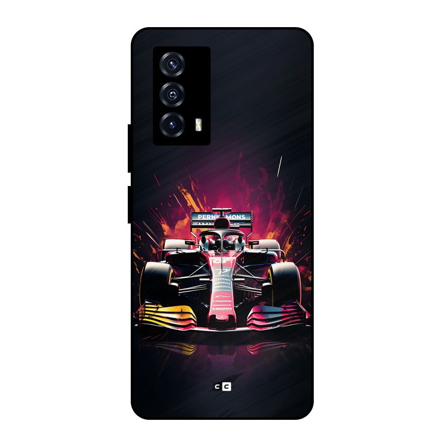 Game Racing Metal Back Case for iQOO Z5