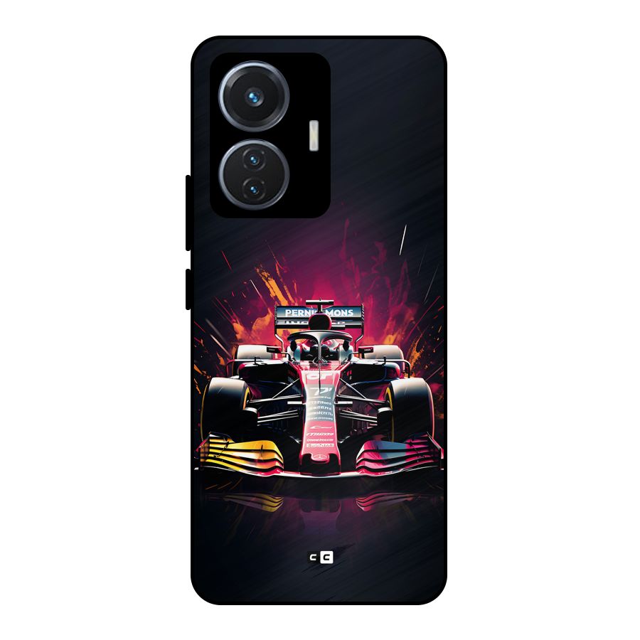 Game Racing Metal Back Case for iQOO Z6 44W