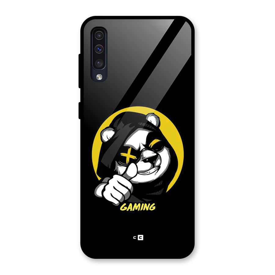 Gaming Panda Glass Back Case for Galaxy A50s