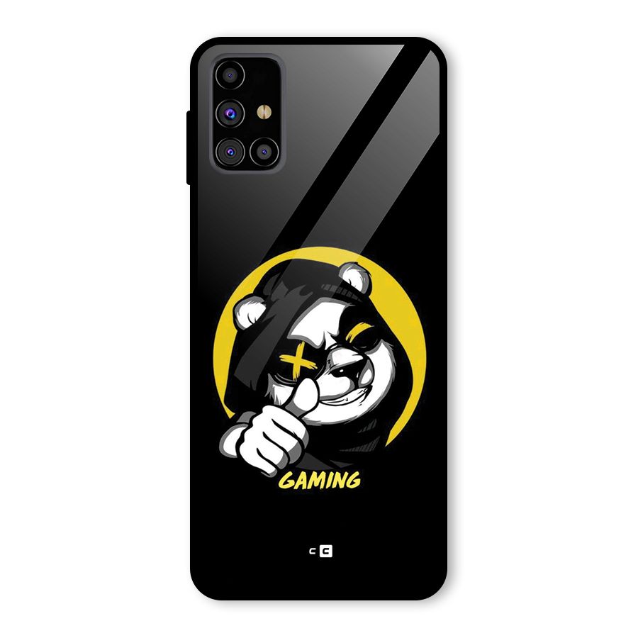 Gaming Panda Glass Back Case for Galaxy M31s
