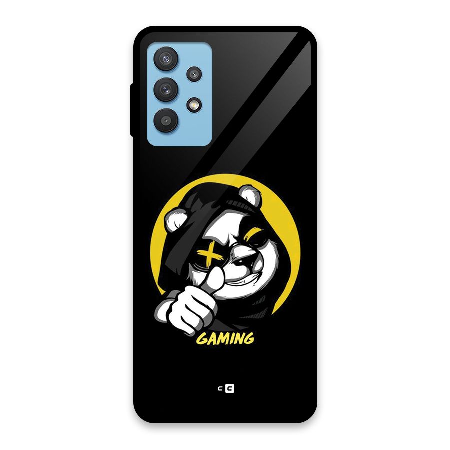 Gaming Panda Glass Back Case for Galaxy M32 5G