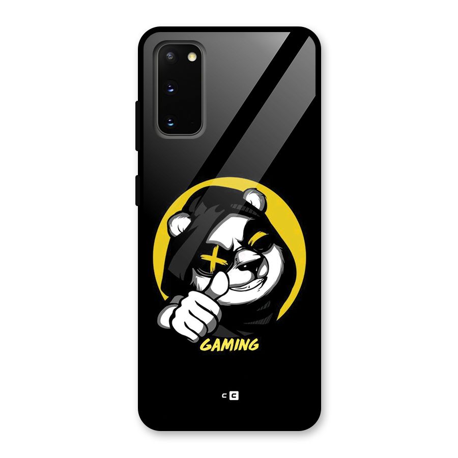 Gaming Panda Glass Back Case for Galaxy S20