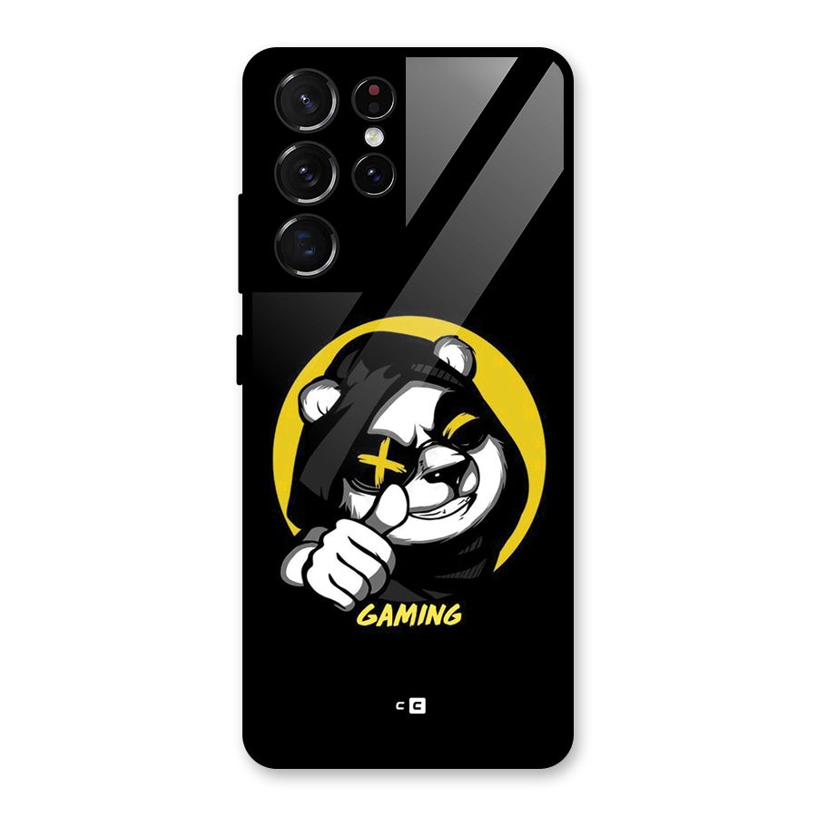 Gaming Panda Glass Back Case for Galaxy S21 Ultra 5G