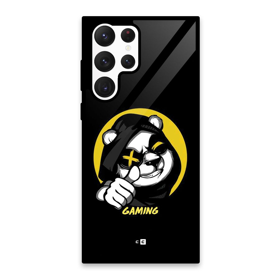 Gaming Panda Glass Back Case for Galaxy S22 Ultra 5G
