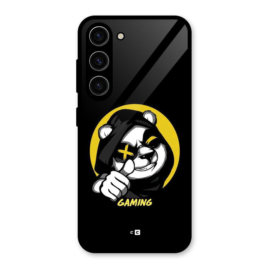Gaming Panda Glass Back Case for Galaxy S23
