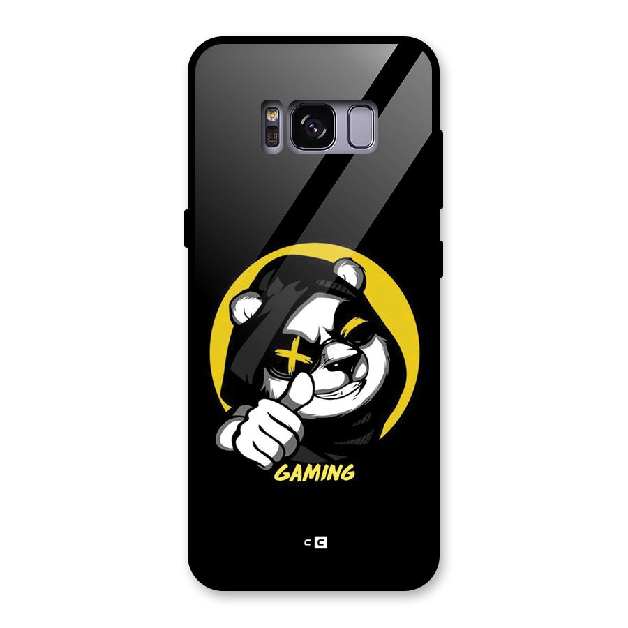 Gaming Panda Glass Back Case for Galaxy S8