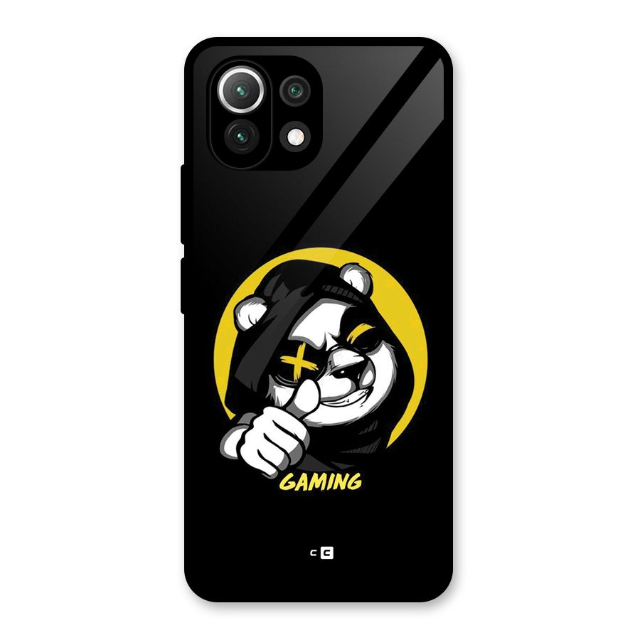 Gaming Panda Glass Back Case for Mi 11 Lite