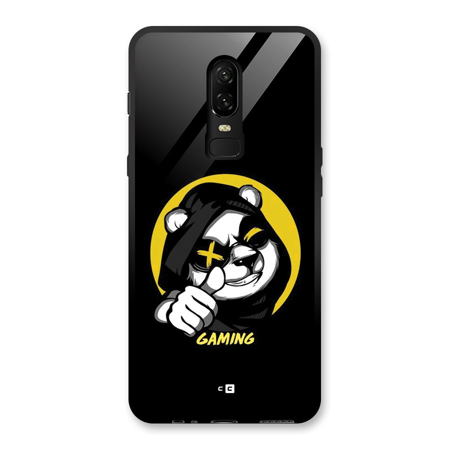 Gaming Panda Glass Back Case for OnePlus 6