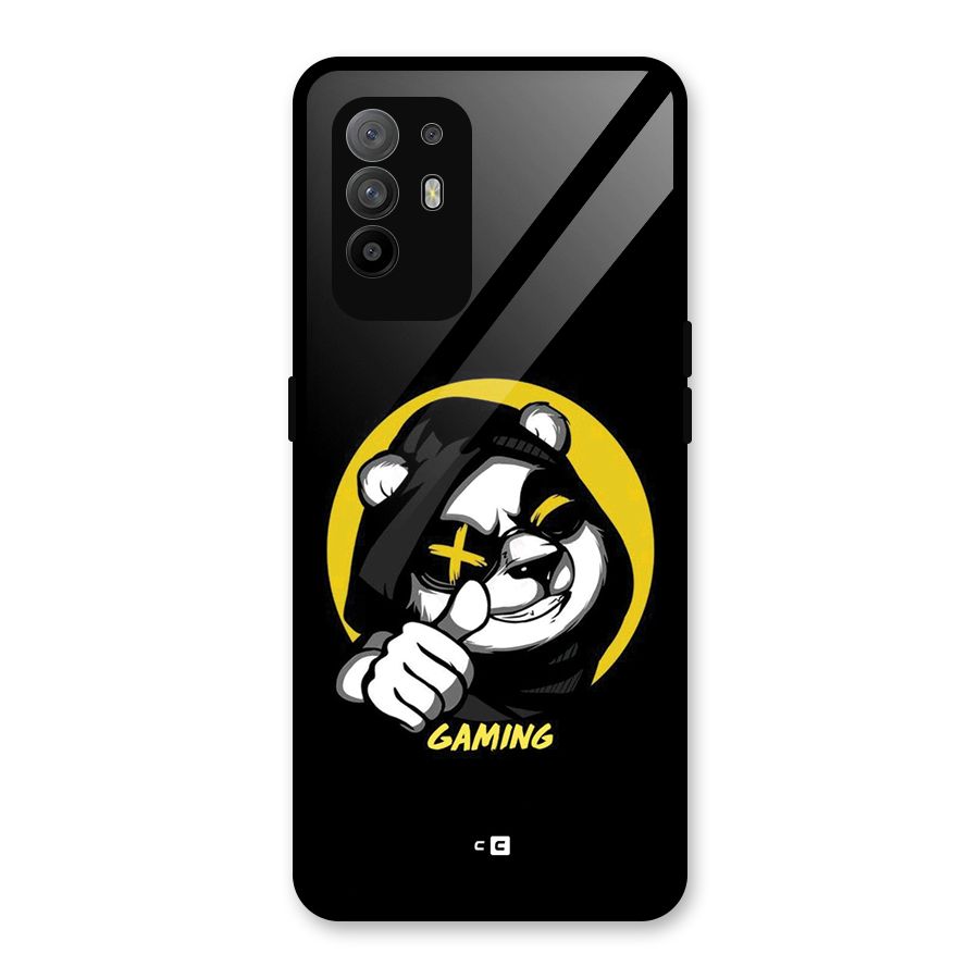 Gaming Panda Glass Back Case for Oppo F19 Pro Plus 5G