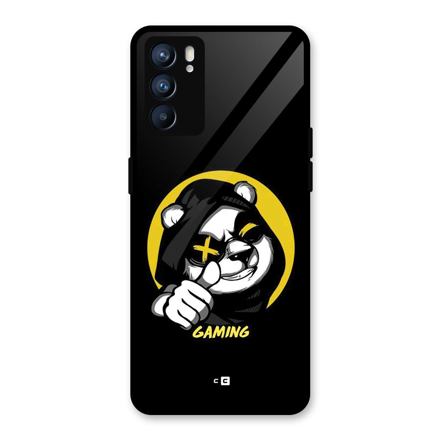 Gaming Panda Glass Back Case for Oppo Reno6 5G