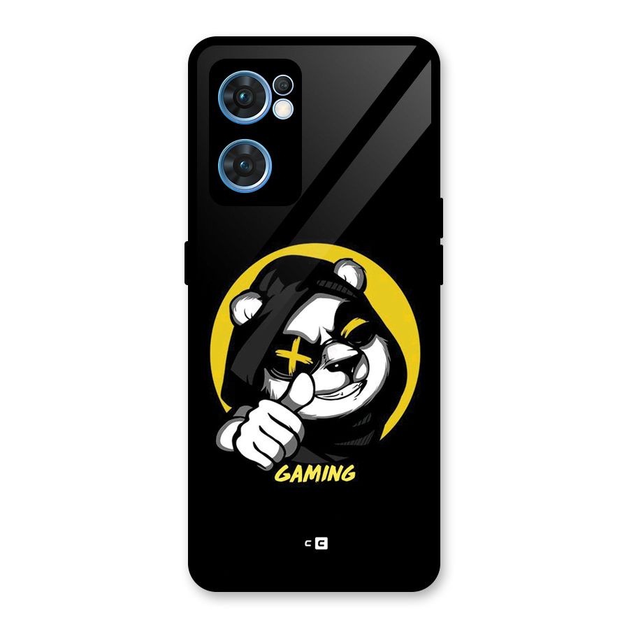 Gaming Panda Glass Back Case for Oppo Reno7 5G