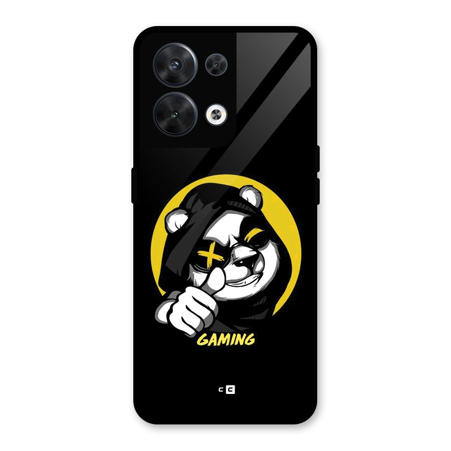 Gaming Panda Glass Back Case for Oppo Reno8 5G