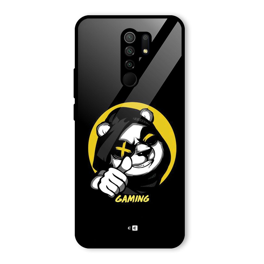 Gaming Panda Glass Back Case for Poco M2