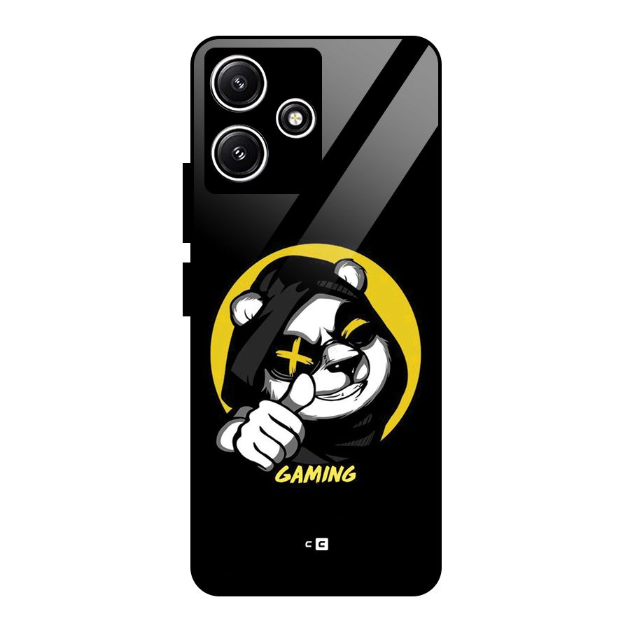 Gaming Panda Glass Back Case for Poco M6 Pro