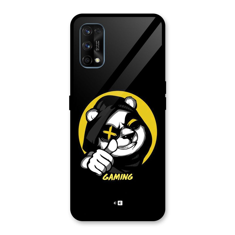 Gaming Panda Glass Back Case for Realme 7 Pro