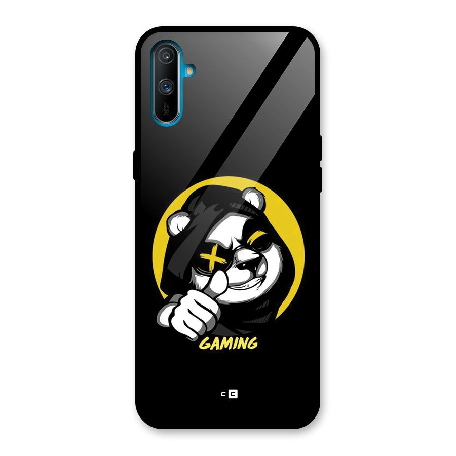 Gaming Panda Glass Back Case for Realme C3