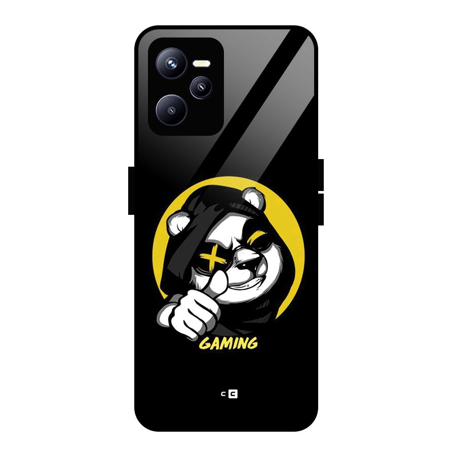 Gaming Panda Glass Back Case for Realme C35