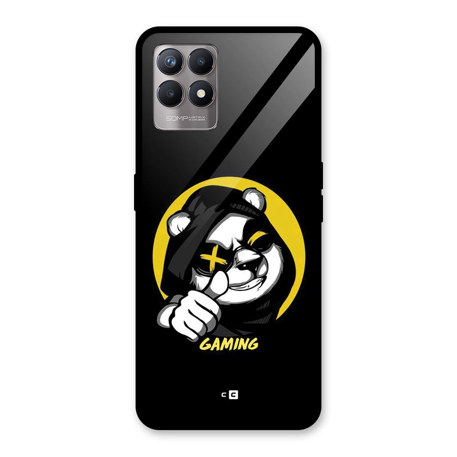 Gaming Panda Glass Back Case for Realme Narzo 50