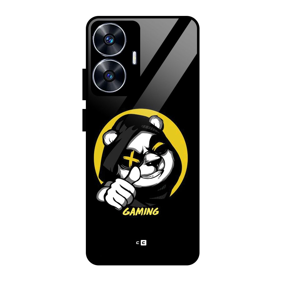 Gaming Panda Glass Back Case for Realme Narzo N55