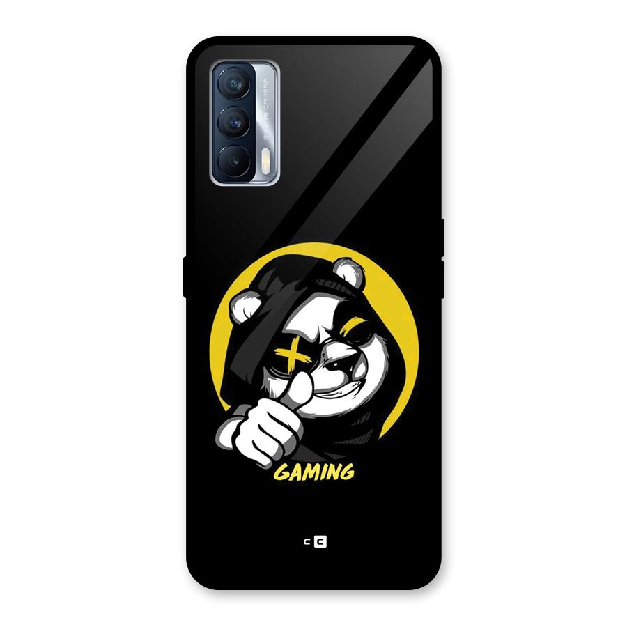 Gaming Panda Glass Back Case for Realme X7