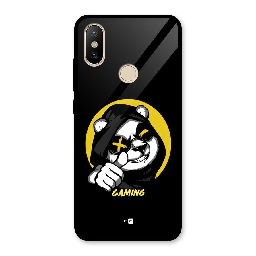 Gaming Panda Glass Back Case for Redmi A2