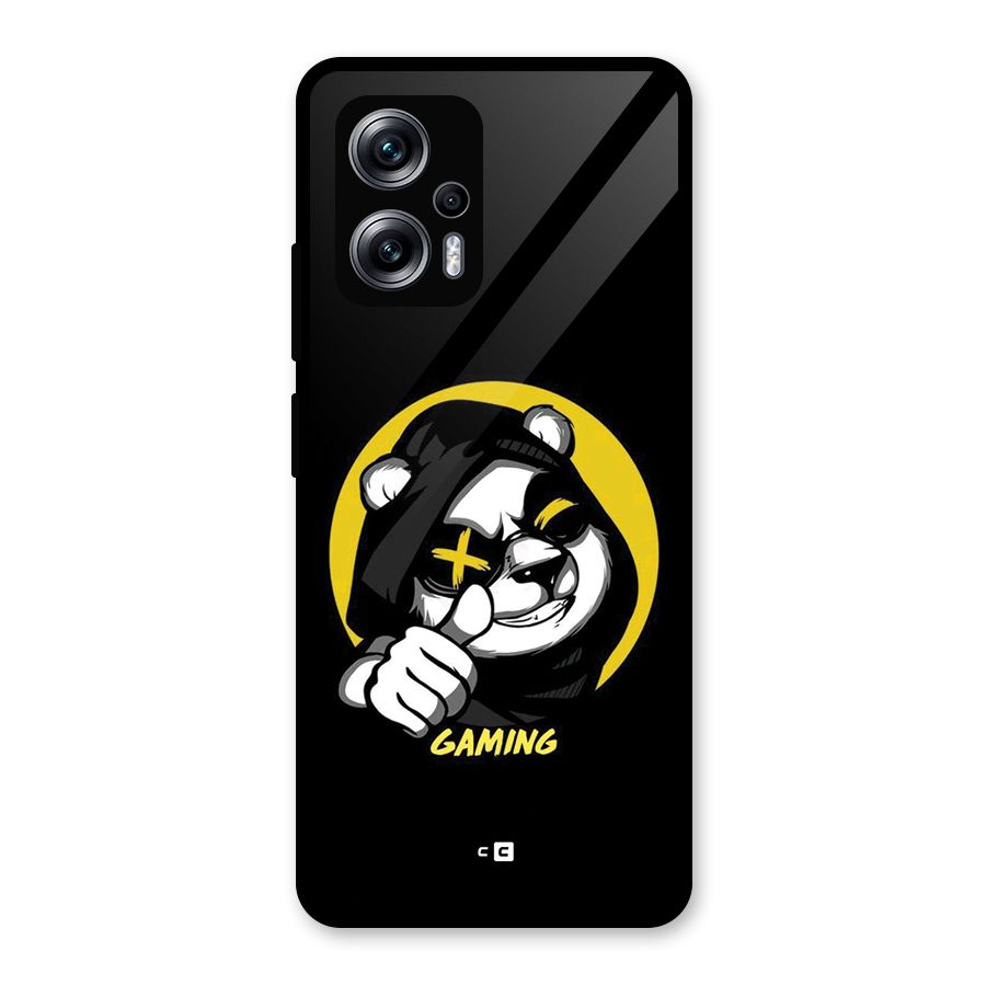 Gaming Panda Glass Back Case for Redmi K50i