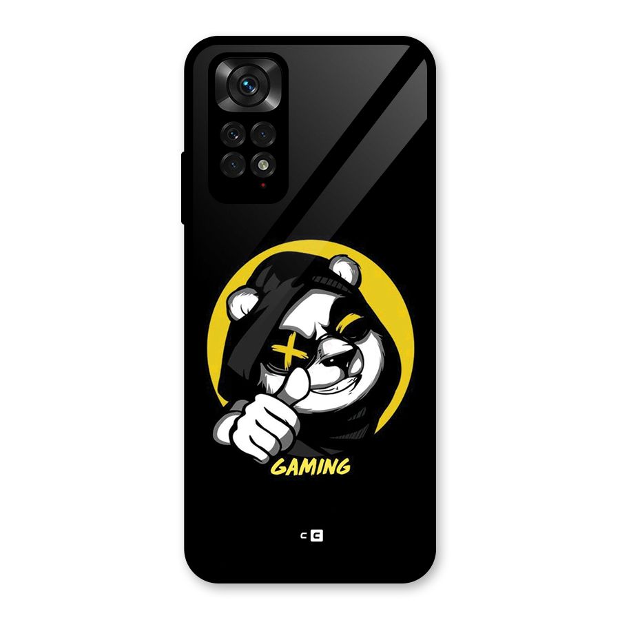Gaming Panda Glass Back Case for Redmi Note 11S